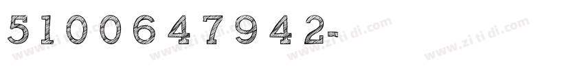 5 1 0 0 6 4 7 9 4 2字体转换